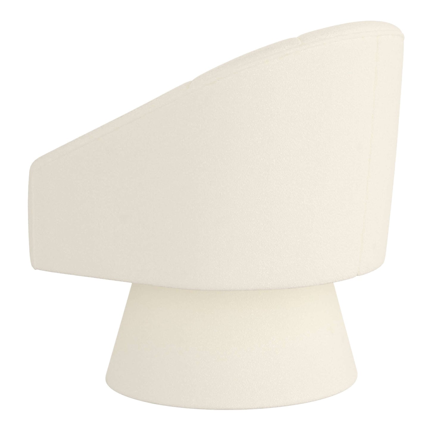 Tilsy Accent Chair in Ivory Boucle- back view