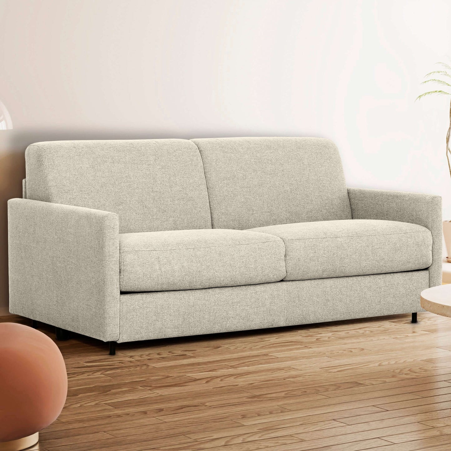 Benito Sofa Bed - Beige- front view