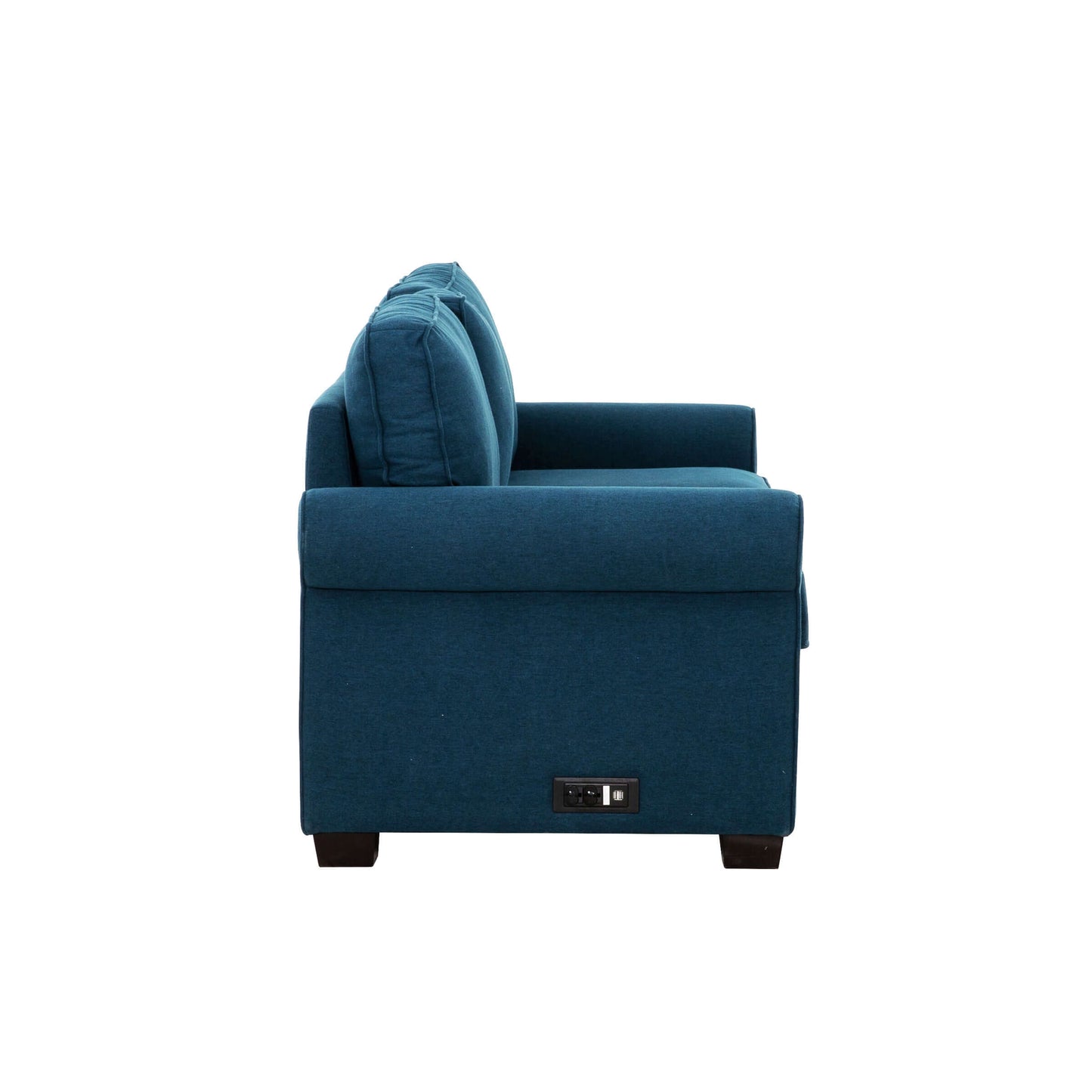 Marisol 80 in. Queen Sleeper Sofa with USBs/Outlets- side view