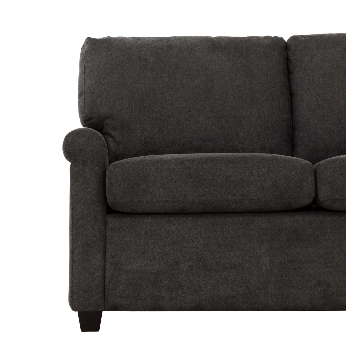 Kensington 54 in. Convertible Twin Sleeper Sofa with USB Ports- front view close up