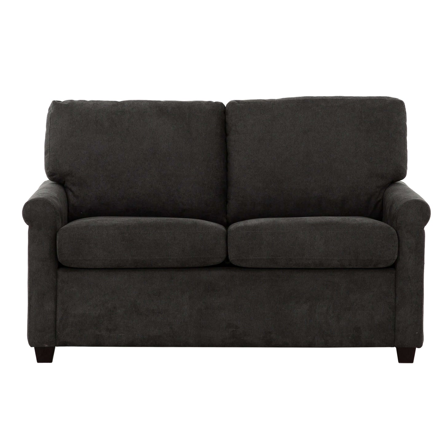 Kensington 54 in. Convertible Twin Sleeper Sofa with USB Ports- front view with white background
