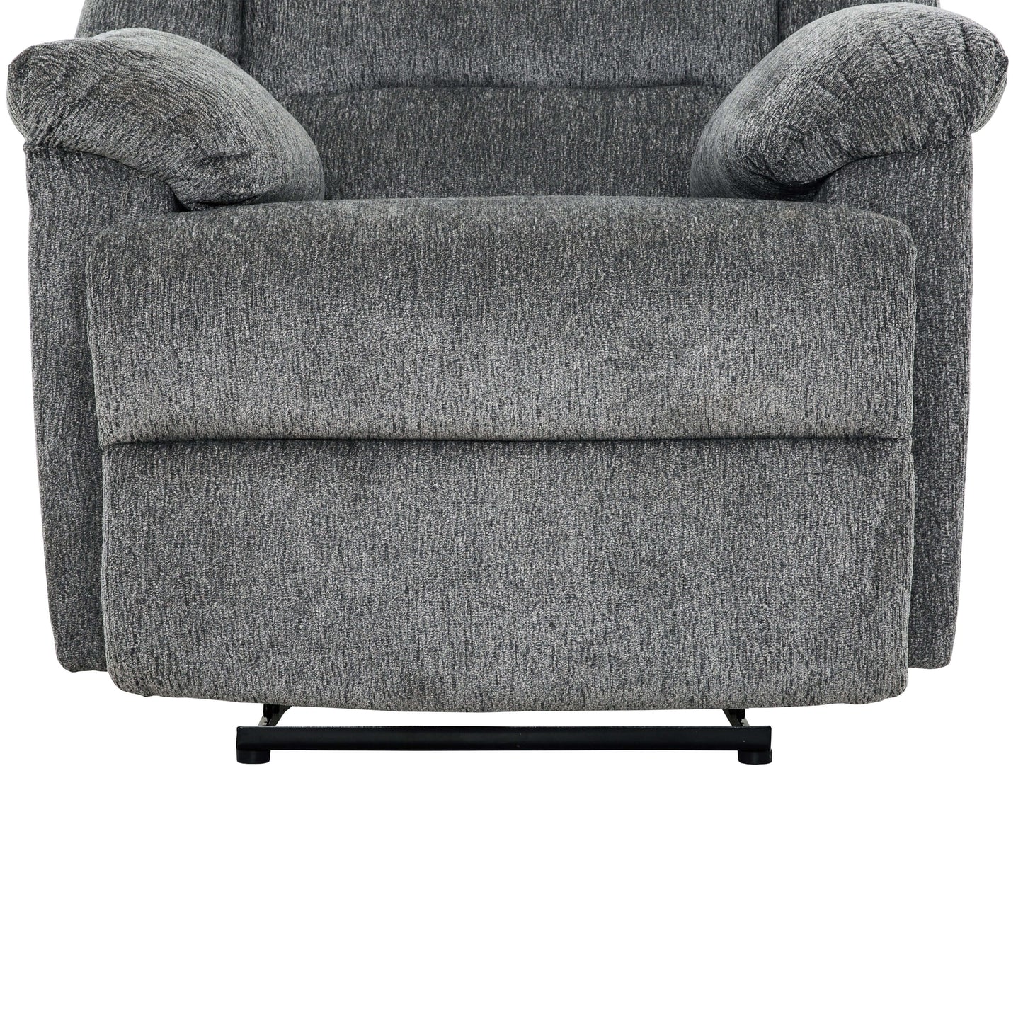 Connor 35 in. Upholstered Power Recliner Chair with Padded Arms- zoomed in leg rest