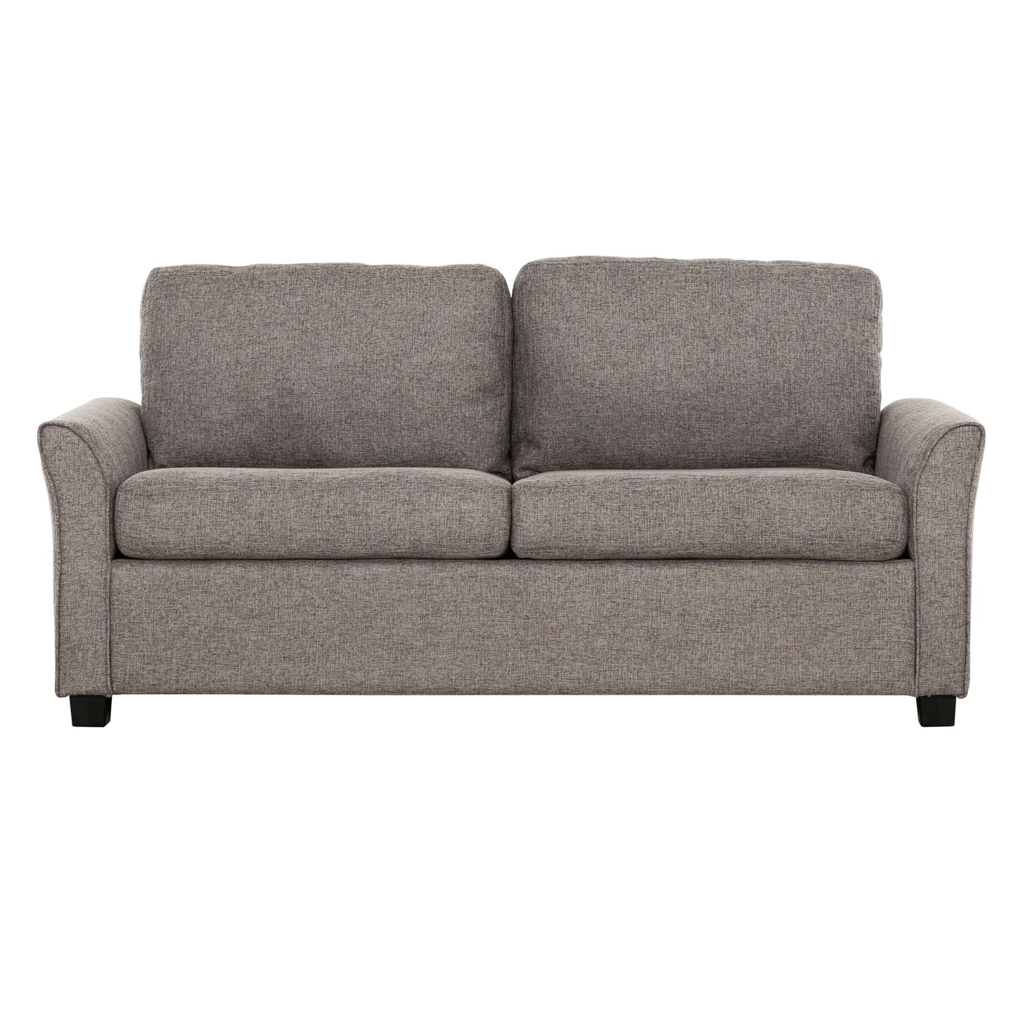 Honor 73 in. Convertible Full Sleeper Sofa with USB- front view with white background