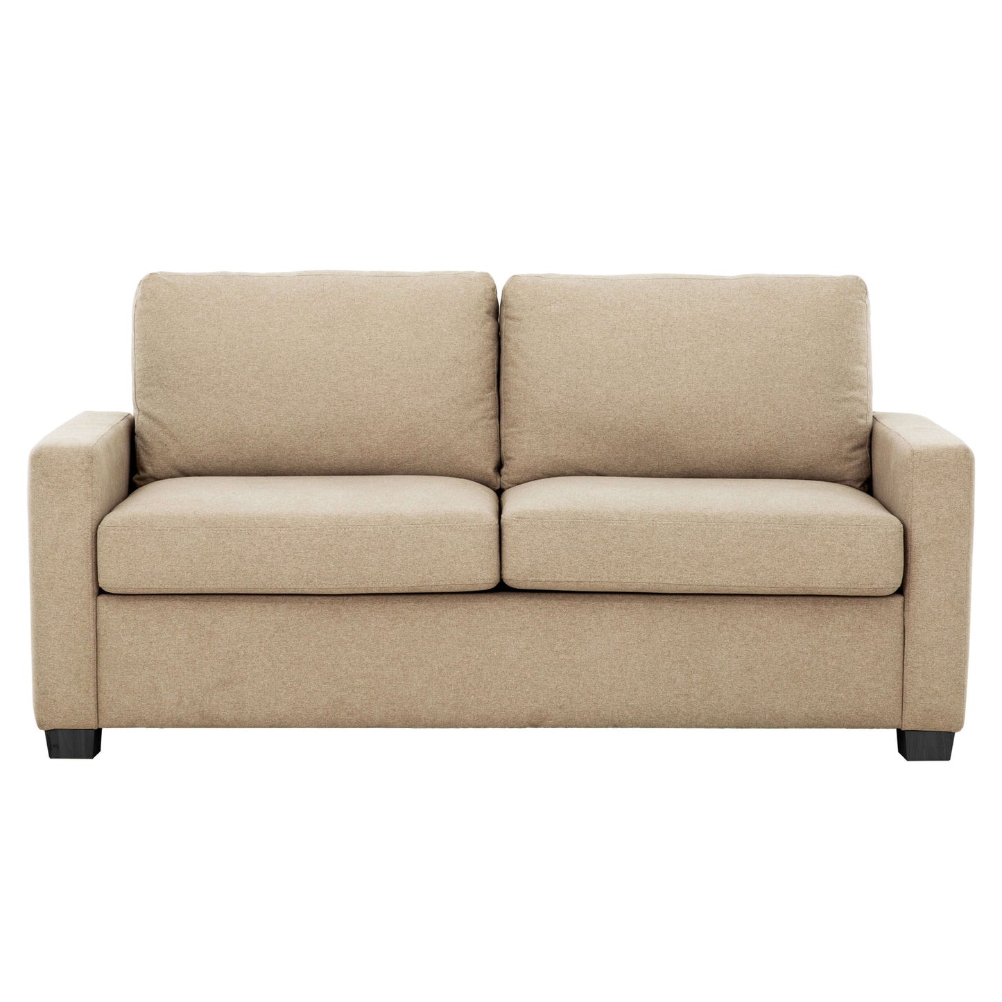 Reign 73 in. Convertible Full Sleeper Sofa with USB Port- front view with white background