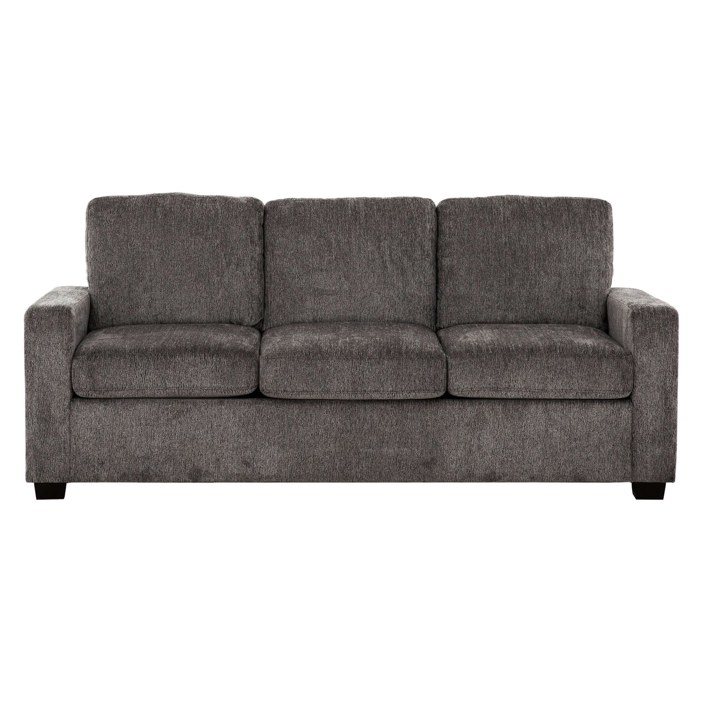Valencia 77 in. Convertible Queen Sleeper Sofa with USB Ports- front view with white background