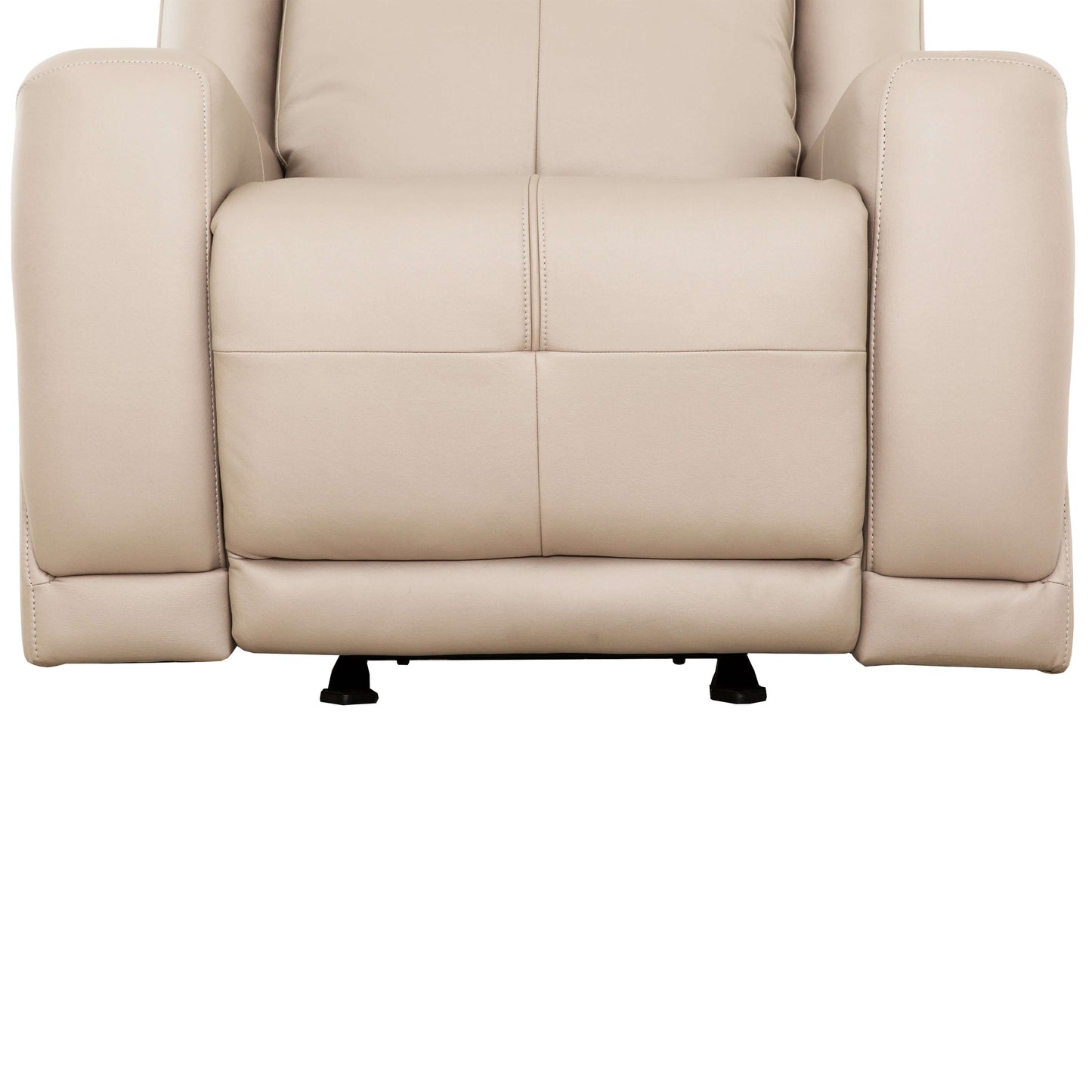 Mattheo 37 in. Upholstered Rocker Recliner Chair with Padded Arms- foot rest view