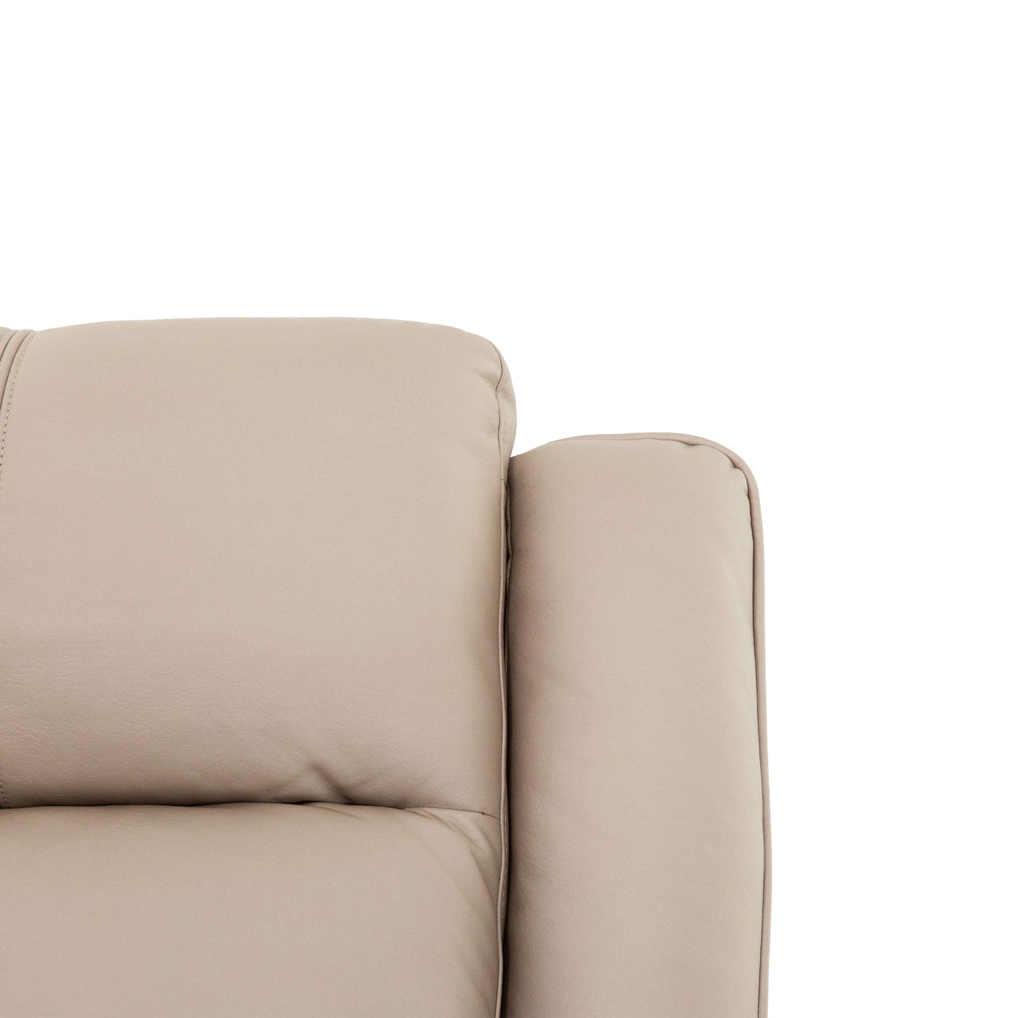 Mattheo 37 in. Upholstered Rocker Recliner Chair with Padded Arms-zoomed in head rest view