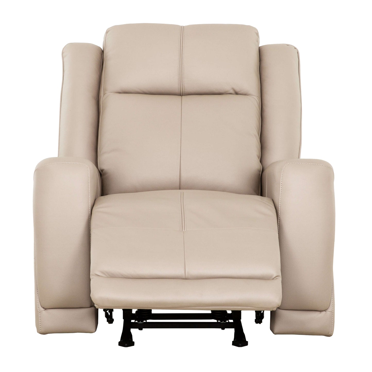 Mattheo 37 in. Upholstered Rocker Recliner Chair with Padded Arms- open front view
