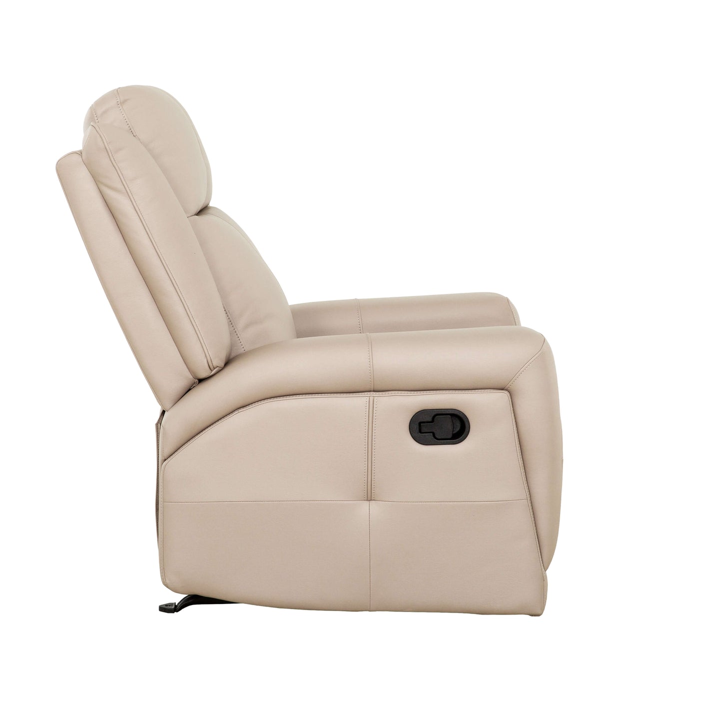 Mattheo 37 in. Upholstered Rocker Recliner Chair with Padded Arms- side view