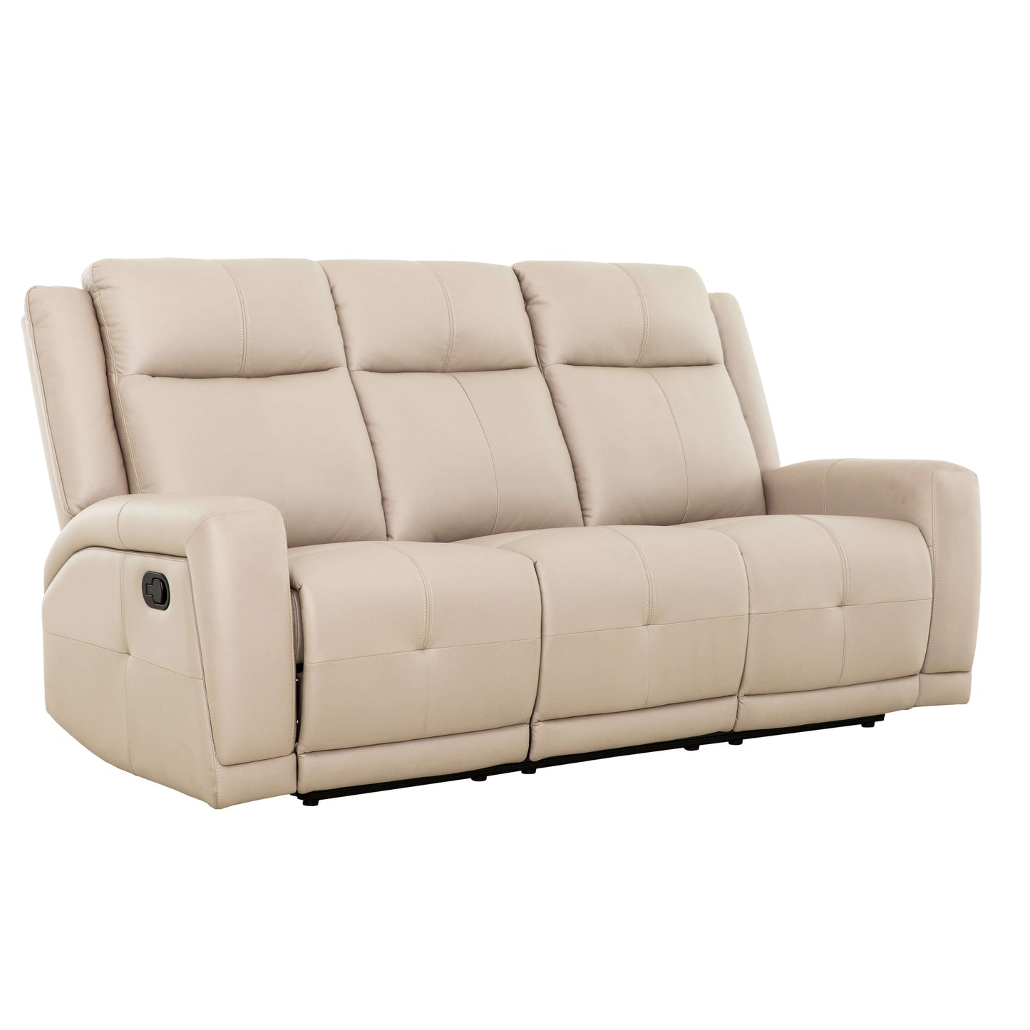 Mattheo 78 in. Reclining Condo Sofa- front and side view