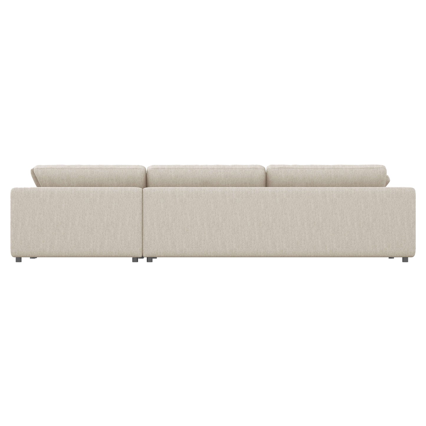 Joelle 128" 2-Piece Right-Facing Upholstered Sectional Sofa with Chaise- back view