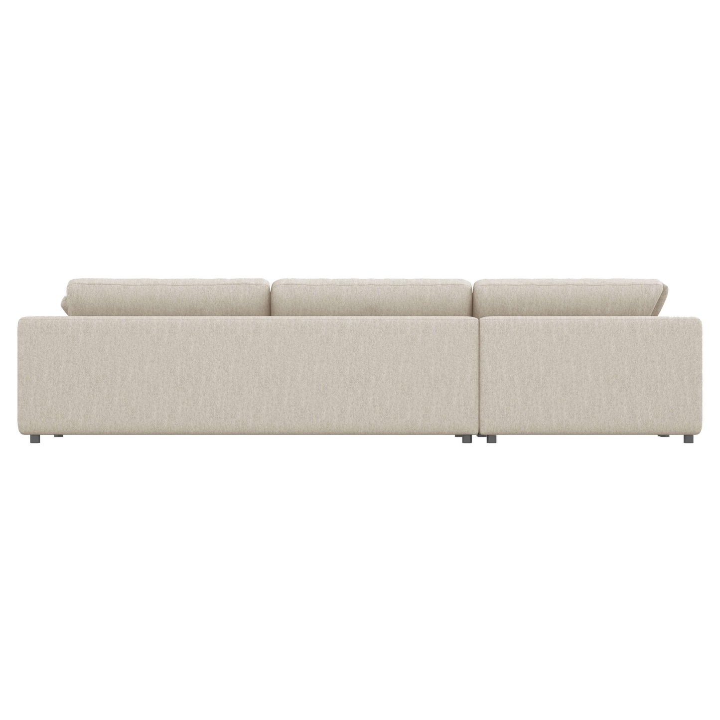 Joelle 128" 2-Piece Left-Facing Upholstered Sectional Sofa with Chaise- back view