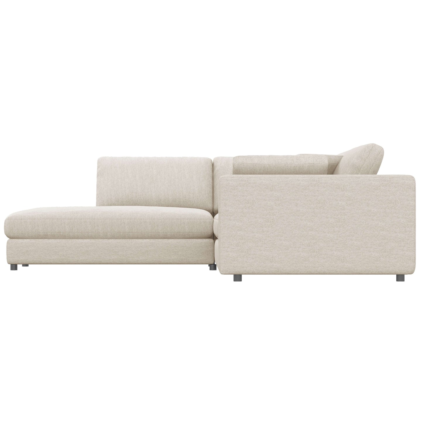 Joelle 128" 2-Piece Left-Facing Upholstered Sectional Sofa with Chaise- side view