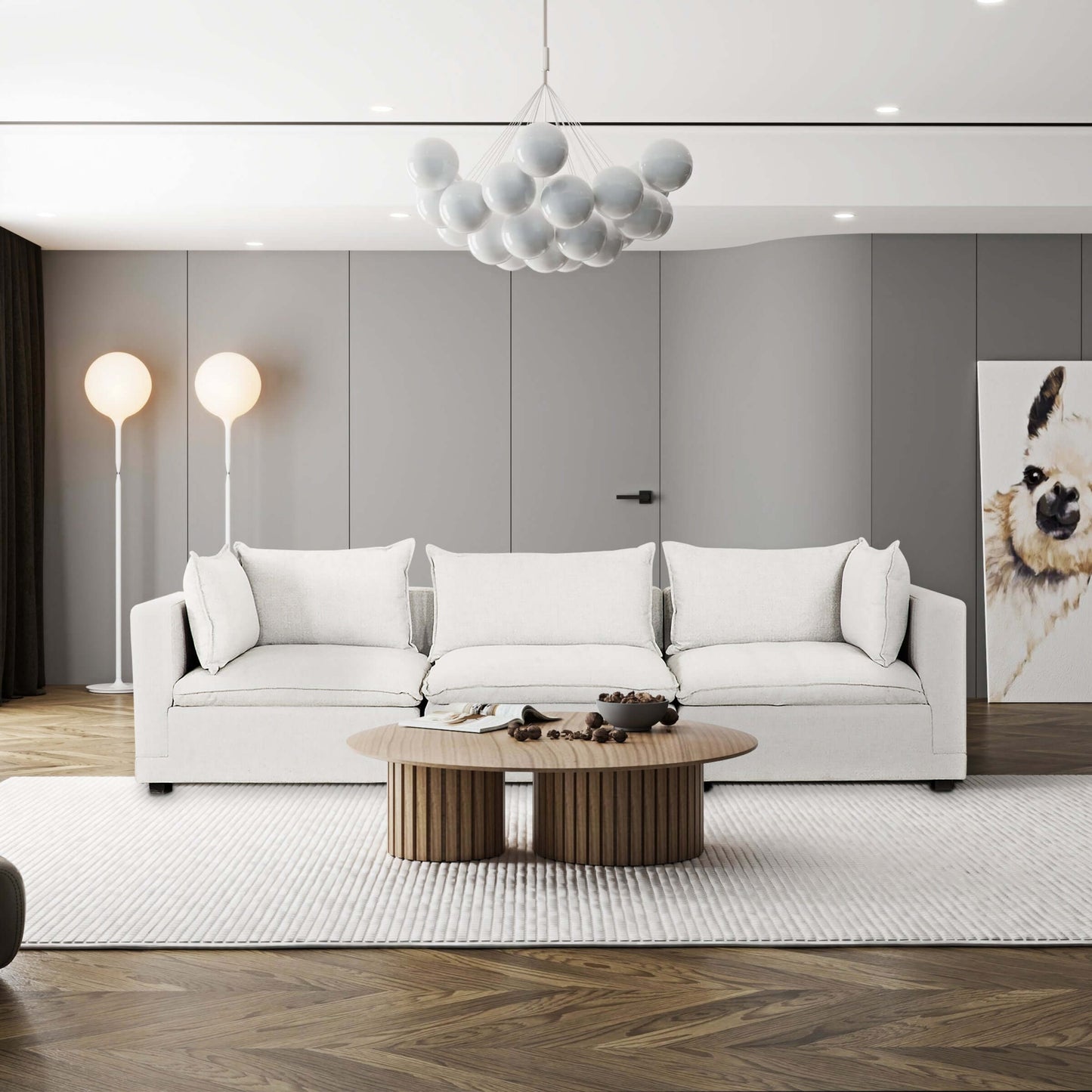 Haven 3-Piece Modular Sofa- front view