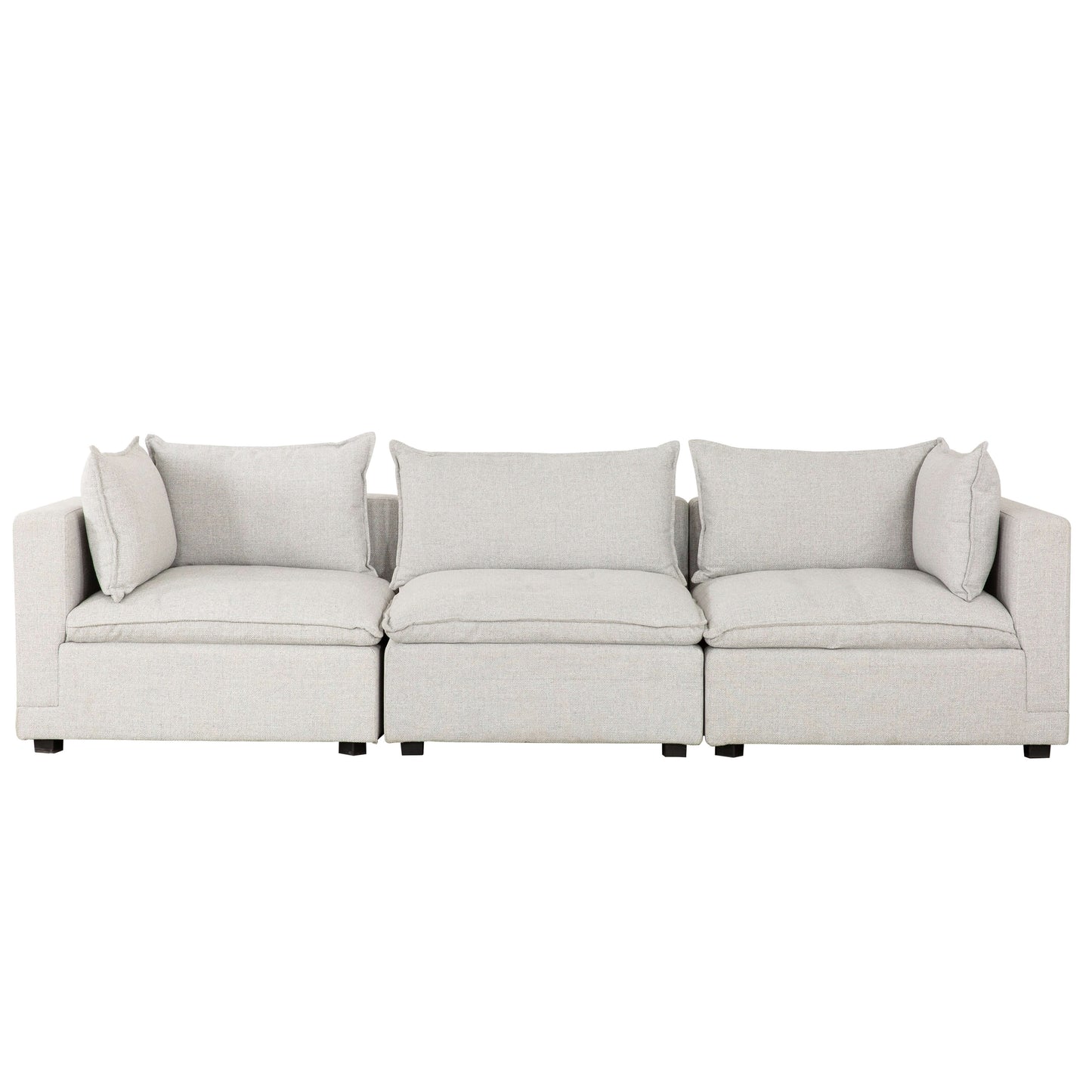 Haven 3-Piece Modular Sofa- front view with white background