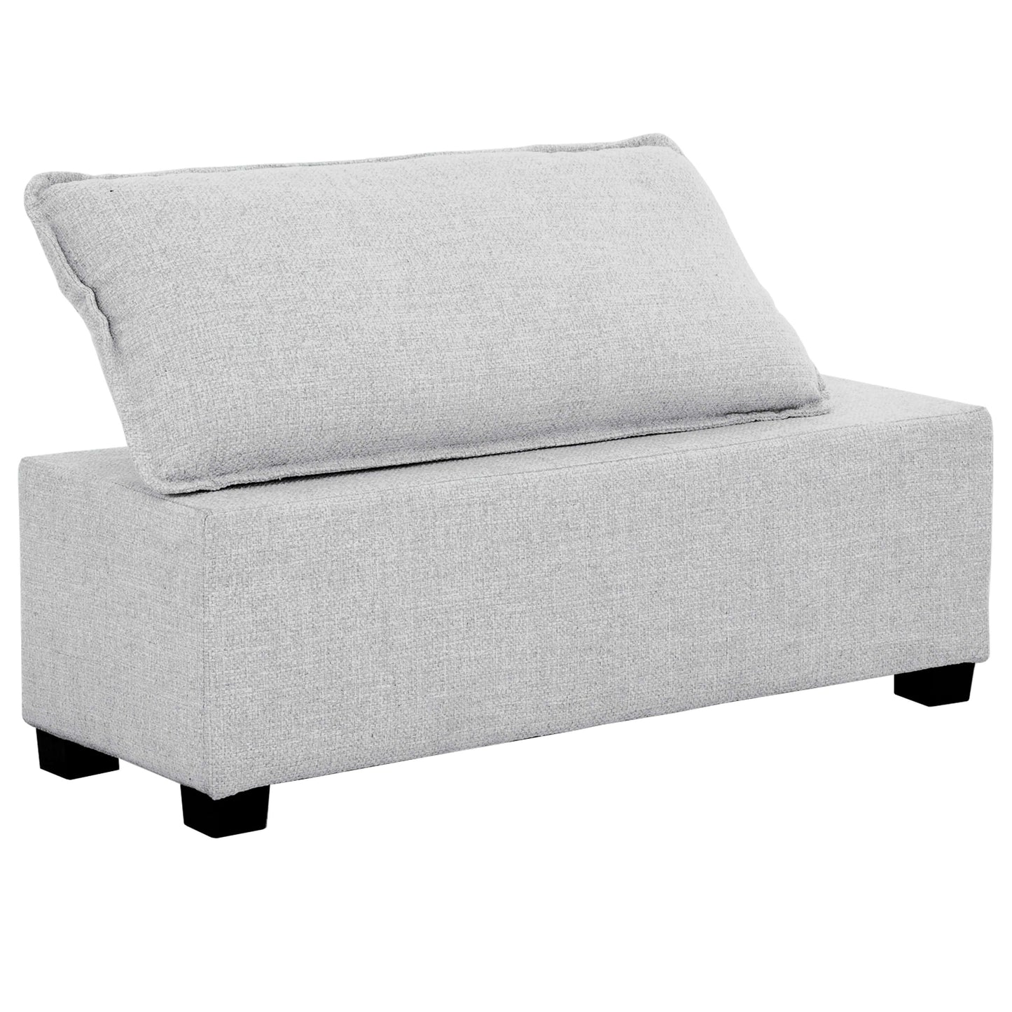 Haven 6-Piece Modular Corner Sectional with Storage Console- 1 section front view
