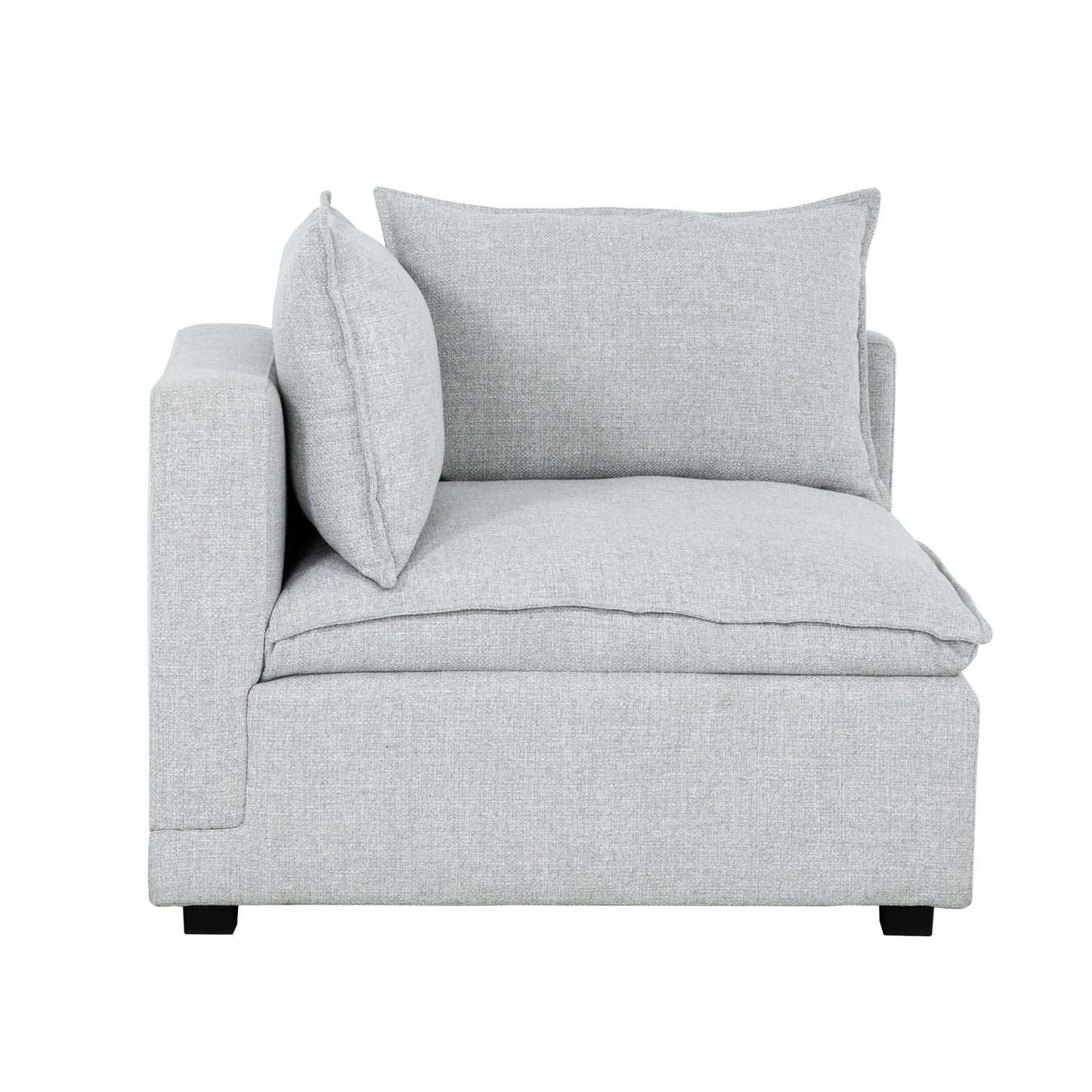 Haven 8-Piece Modular Sectional with Storage Console- side view