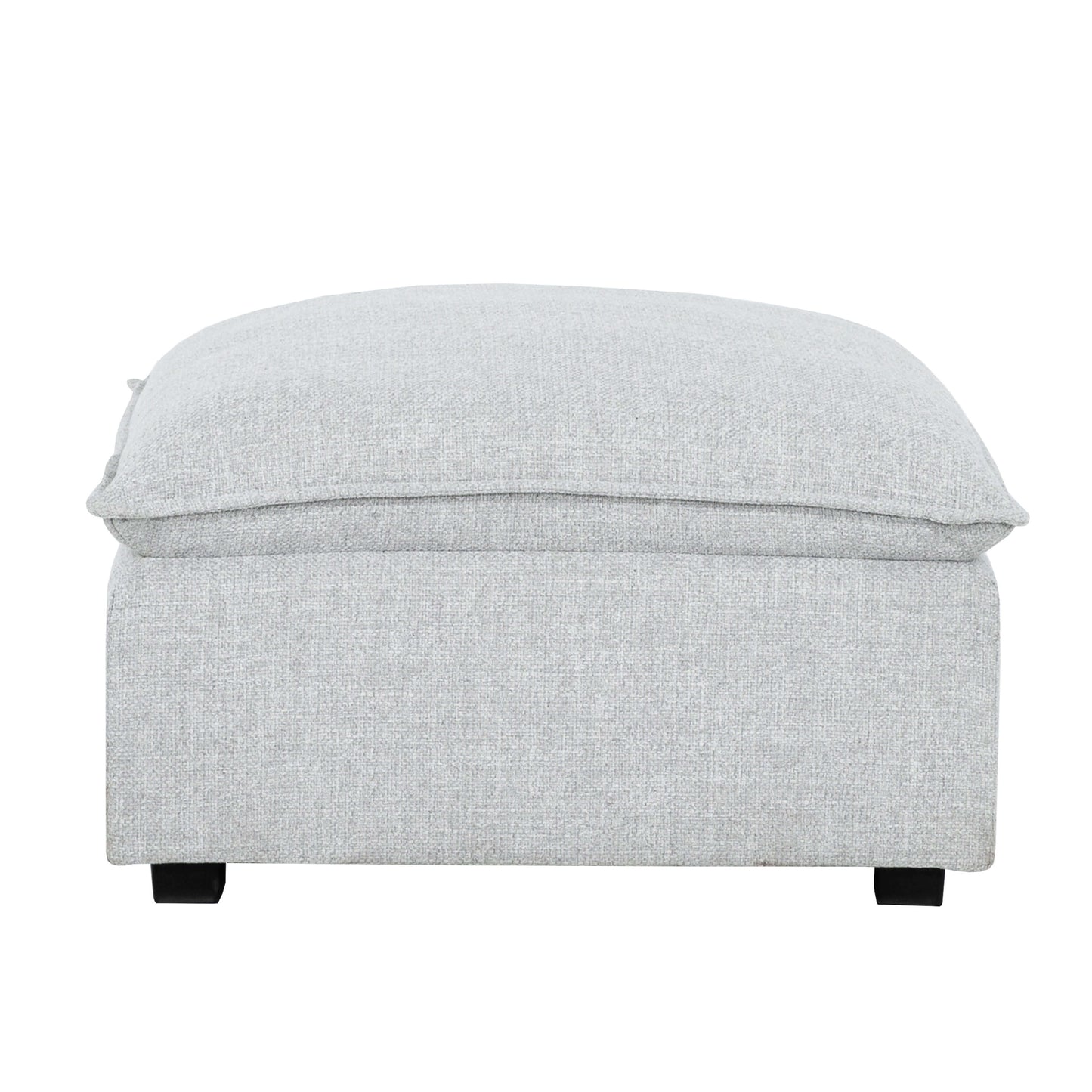 Haven 5-Piece Modular Corner Sectional with Ottoman- 1 section front view