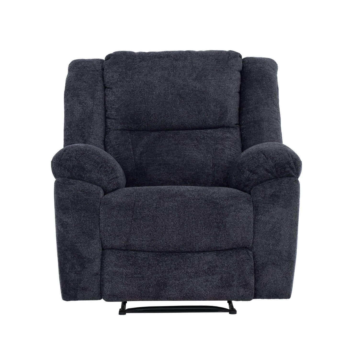 Arthur 40 in. Upholstered Manual Rocker Recliner- front view with white background