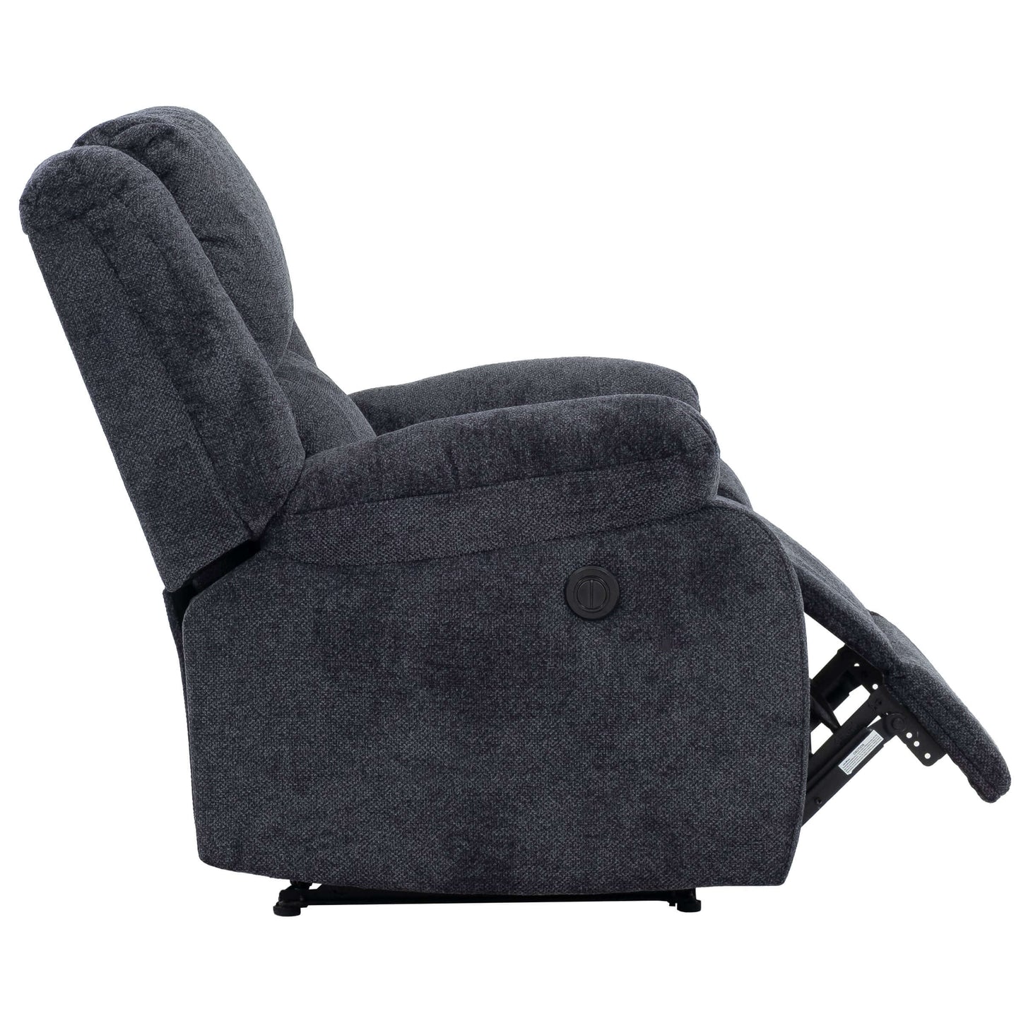 Arthur 40 in. Upholstered Manual Rocker Recliner-open side view