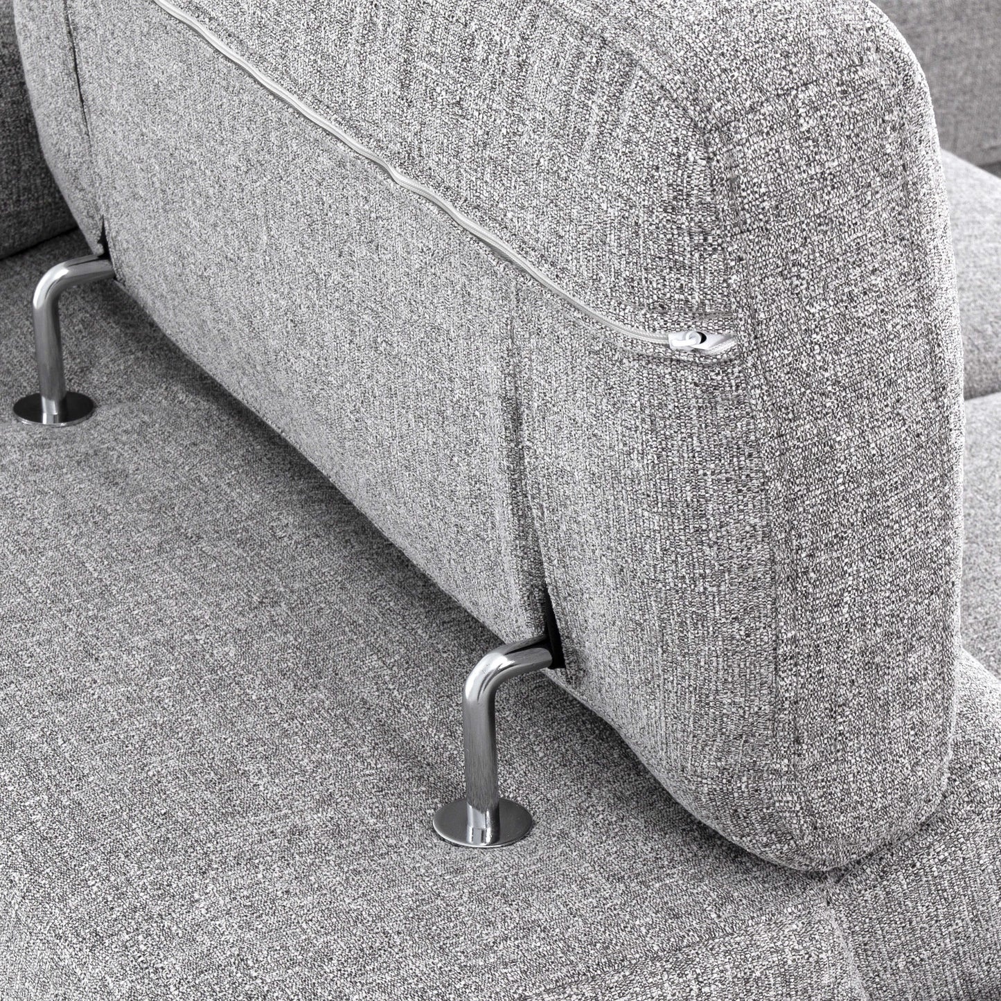 Pamina 105 in. Right Facing Sleeper Sectional- zoomed in arm rest view