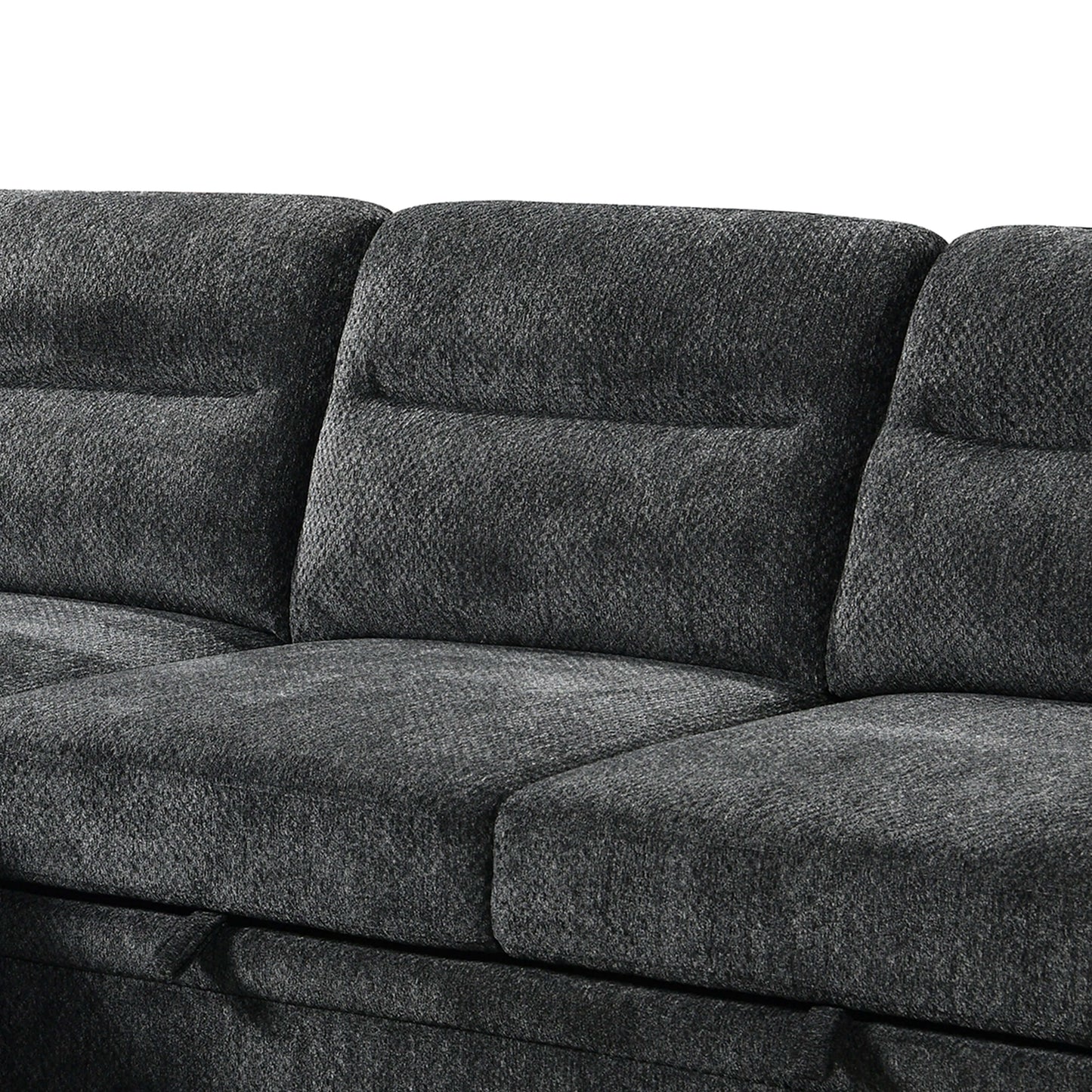 Savio 96 in. Reversible Sleeper Sectional-zoomed in front view