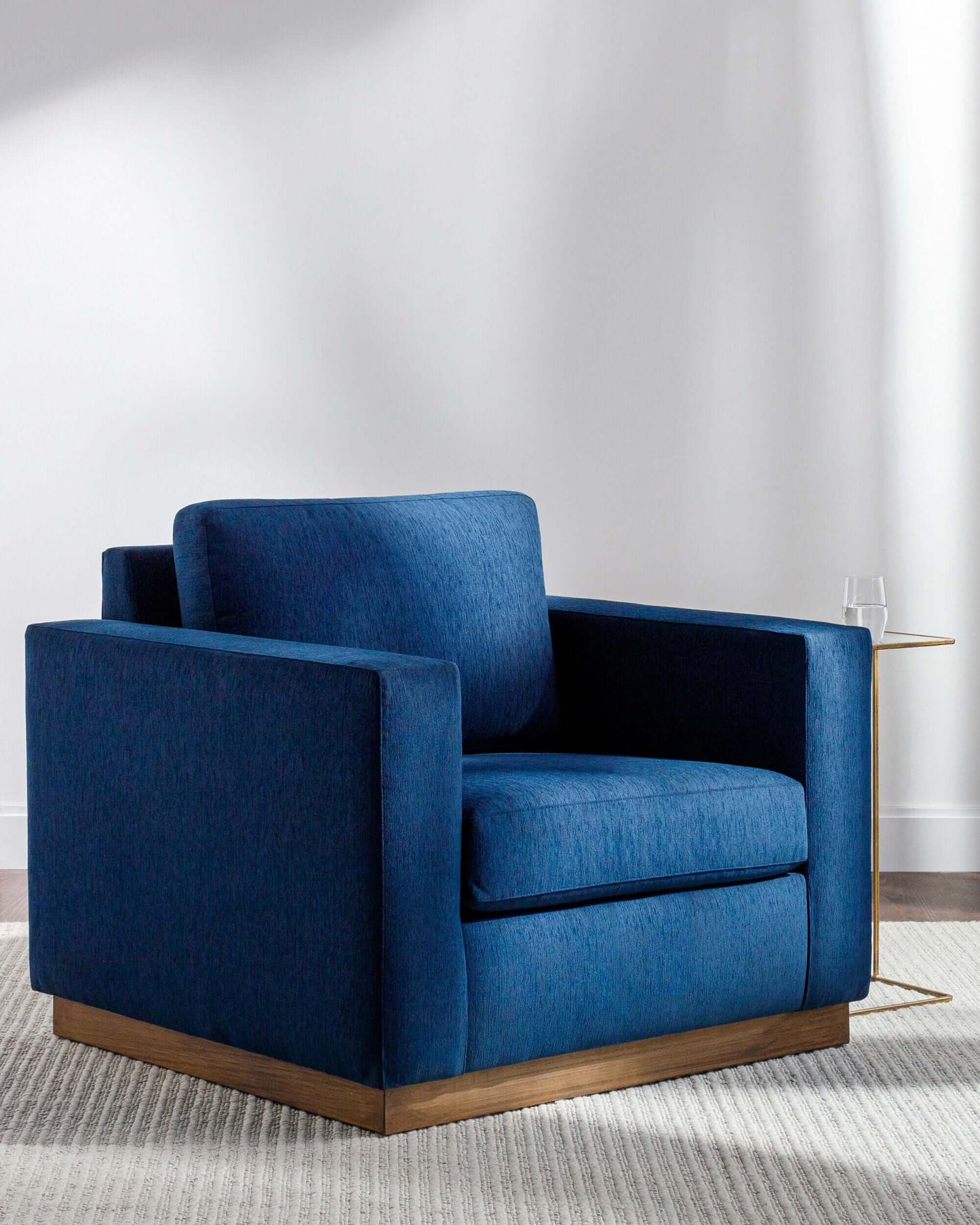 Amherst AHR-004 31"H x 38"W x 37"D Accent Chair - front and side view