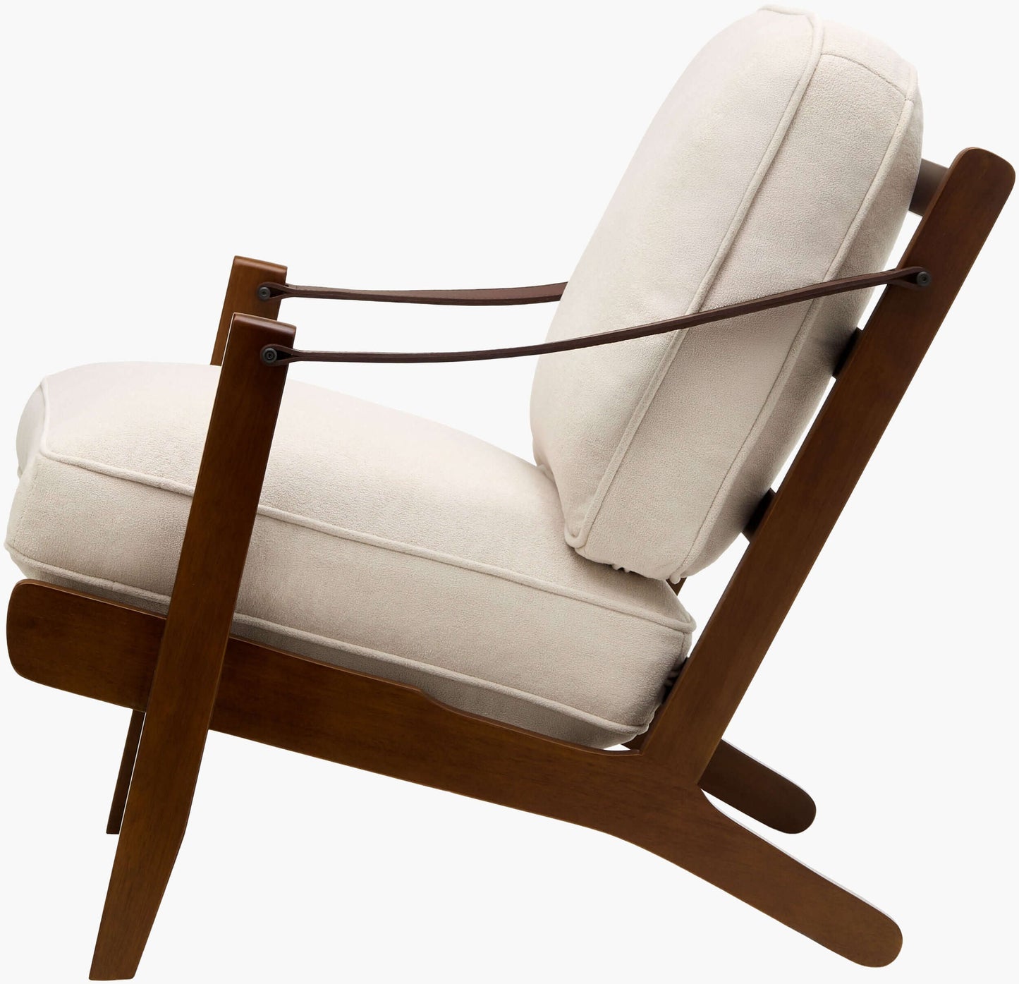 Alcotte ALCT-001 31"H x 26"W x 35"D Accent Chair - side view
