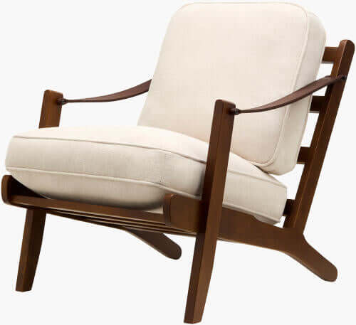 Alcotte ALCT-001 31"H x 26"W x 35"D Accent Chair - front and side view