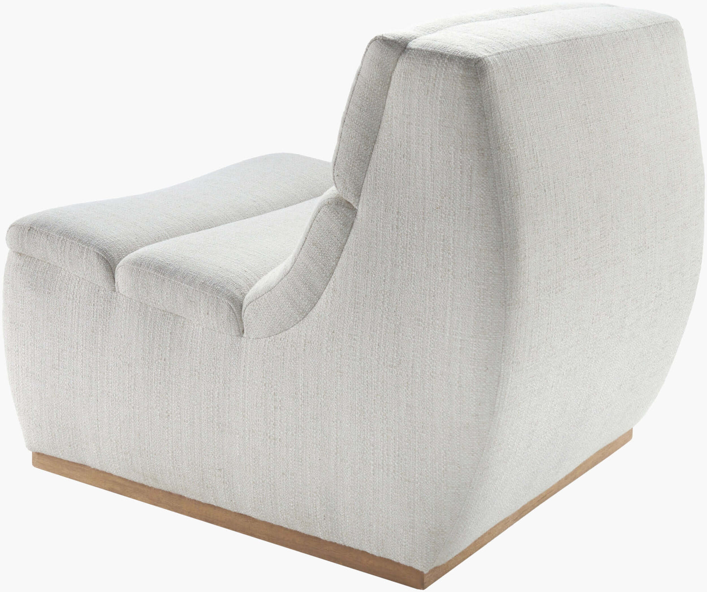Barber BARB-001 32"H x 32"W x 40"D Accent Chair - side and back view