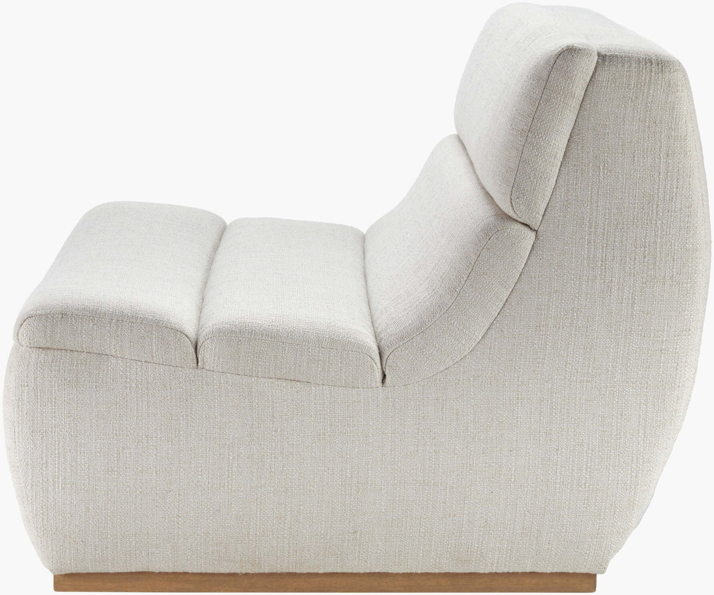 Barber BARB-001 32"H x 32"W x 40"D Accent Chair - side view