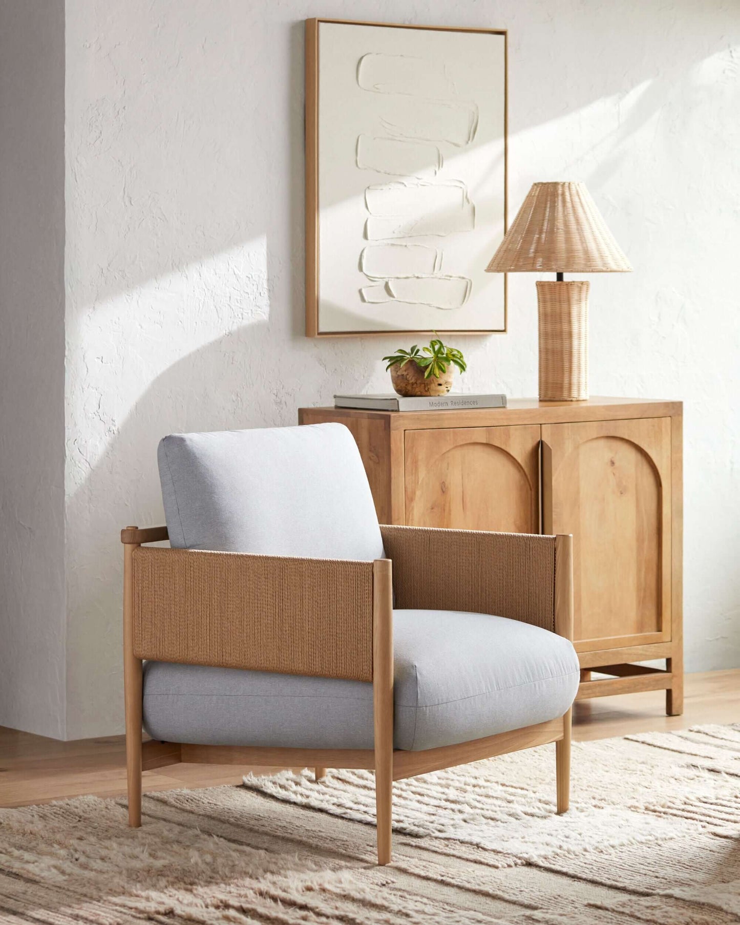 Brielle BRIL-001 33"H x 27"W x 31"D Accent Chair - side view