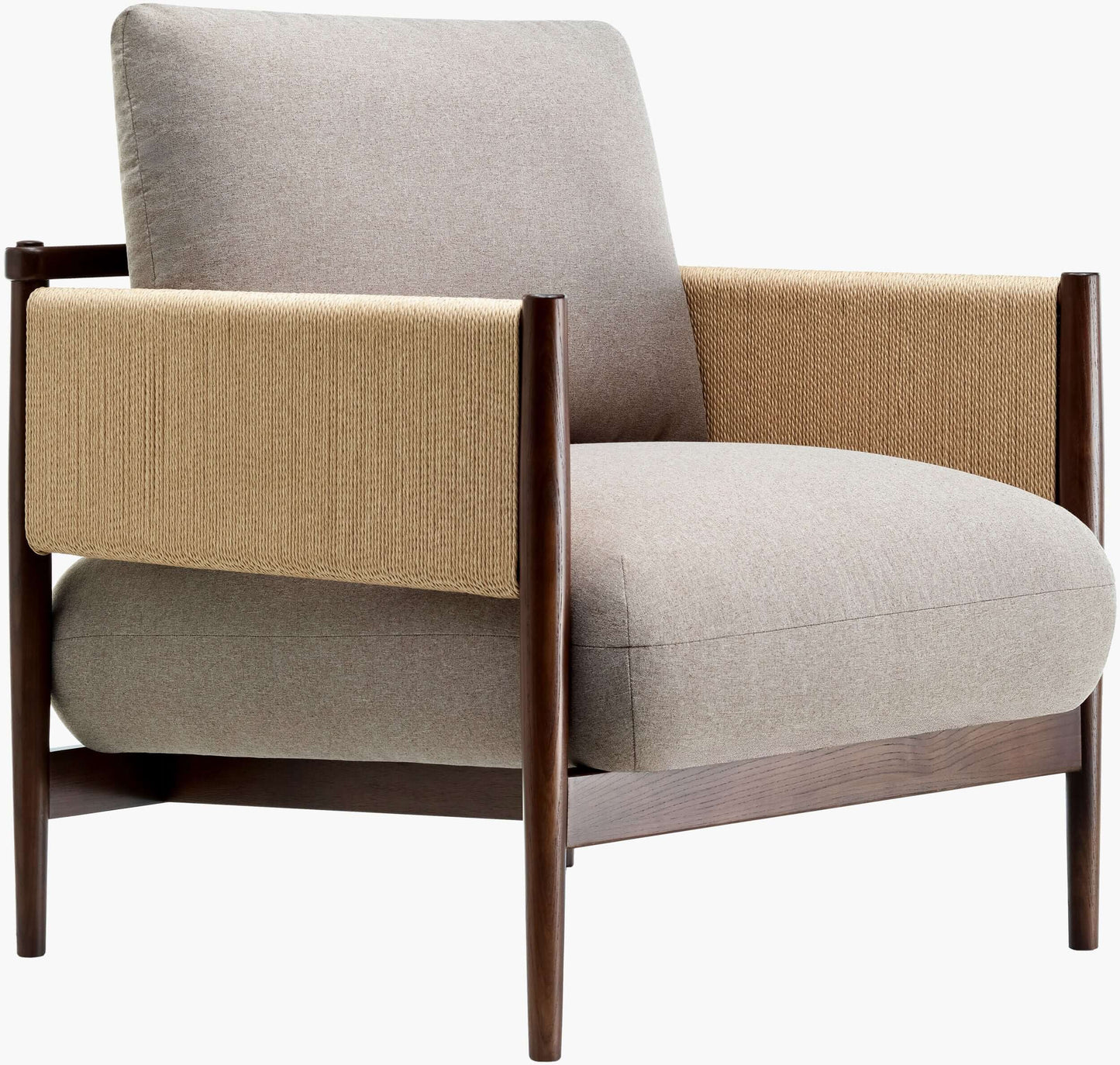 Brielle BRIL-002 33"H x 27"W x 31"D Accent Chair - side and front view