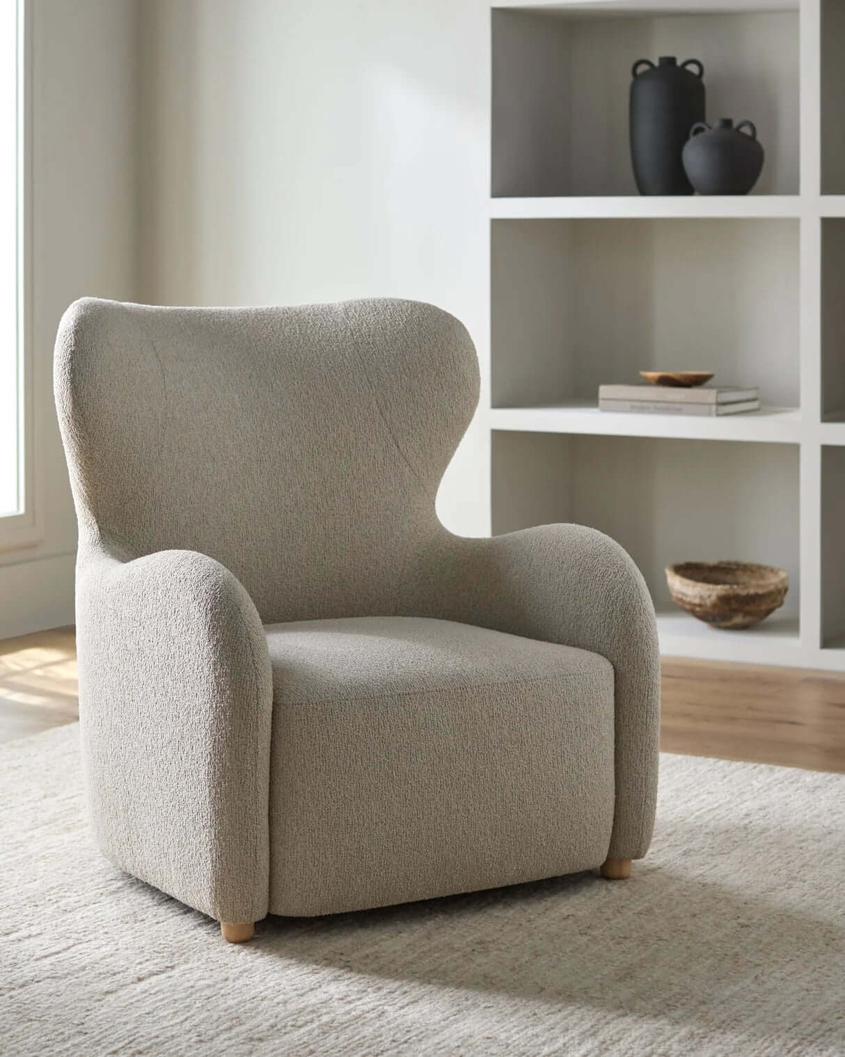 Jacqui JQU-001 37"H x 32"W x 36"D Accent Chair- front view