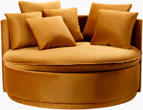 Drancy DAC-001 33"H x 55"W x 47"D Accent Chair - front view