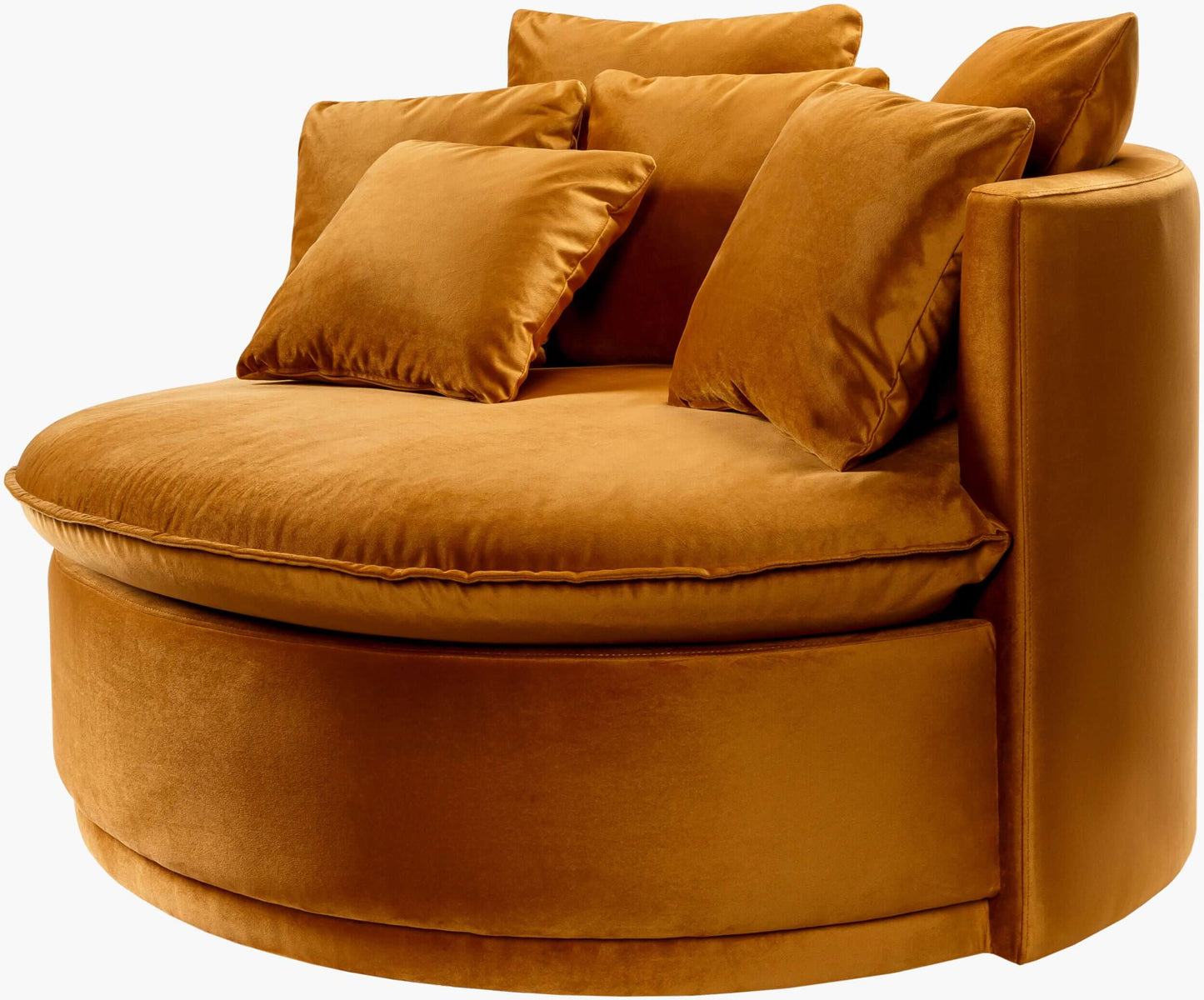 Drancy DAC-001 33"H x 55"W x 47"D Accent Chair - front and side view