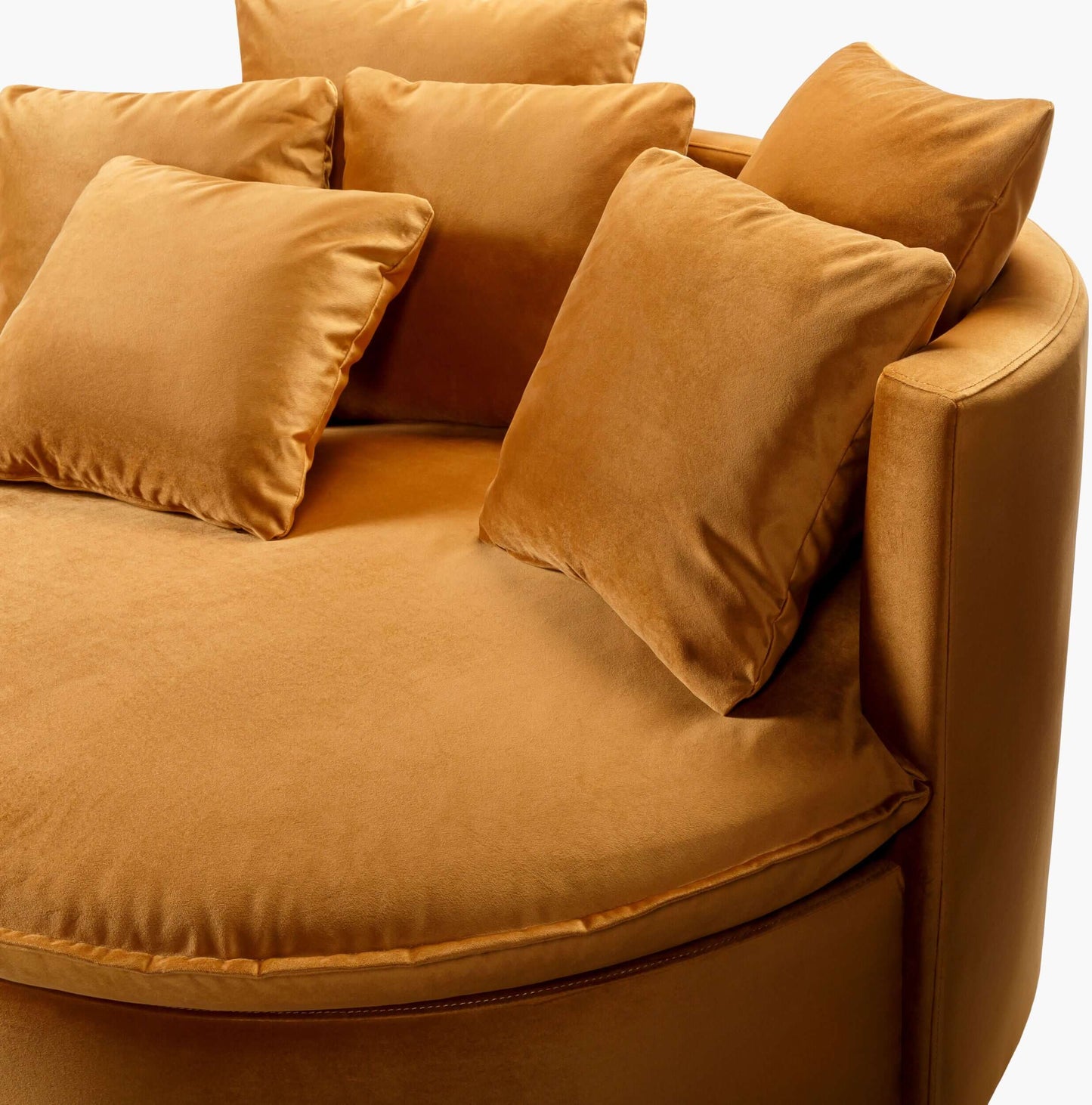 Drancy DAC-001 33"H x 55"W x 47"D Accent Chair - front view zoomed in