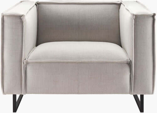 Dylan DYN-004 31"H x 47"W x 39"D Accent Chair - front view with white background