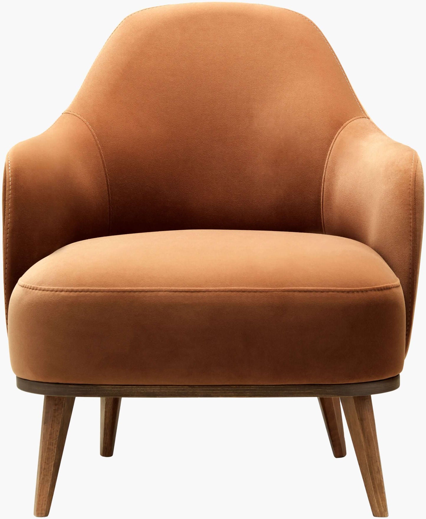 Fantino FNI-001 30"H x 28"W x 28"D Accent Chair- front view with white background