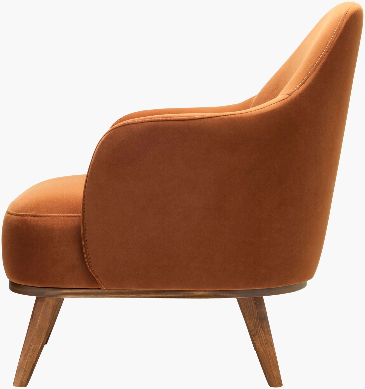 Fantino FNI-001 30"H x 28"W x 28"D Accent Chair- side view facing left