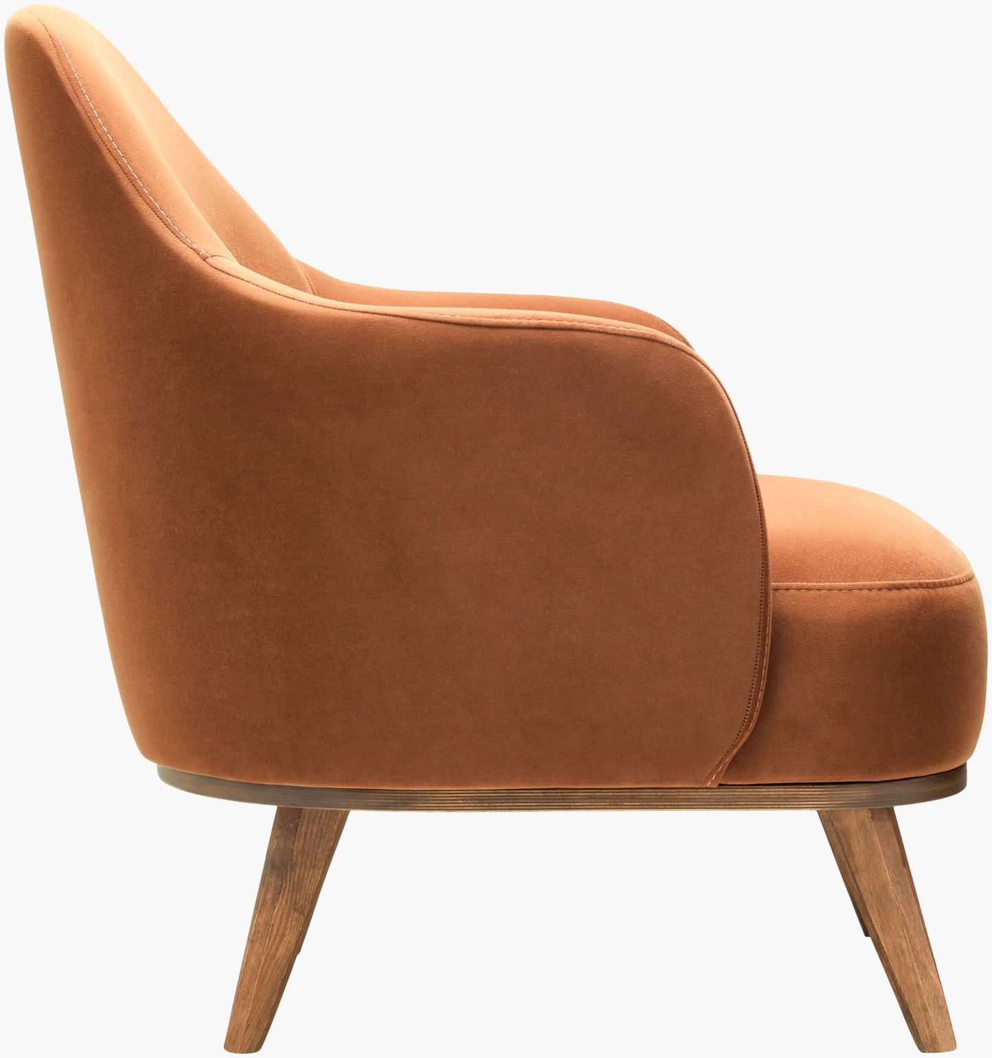 Fantino FNI-001 30"H x 28"W x 28"D Accent Chair-side view facing right