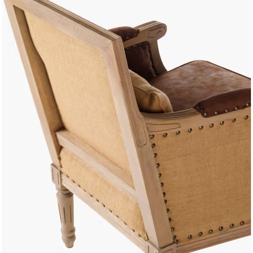 Lichfield LCF-001 34"H x 26"W x 22"D Accent Chair- back and side view