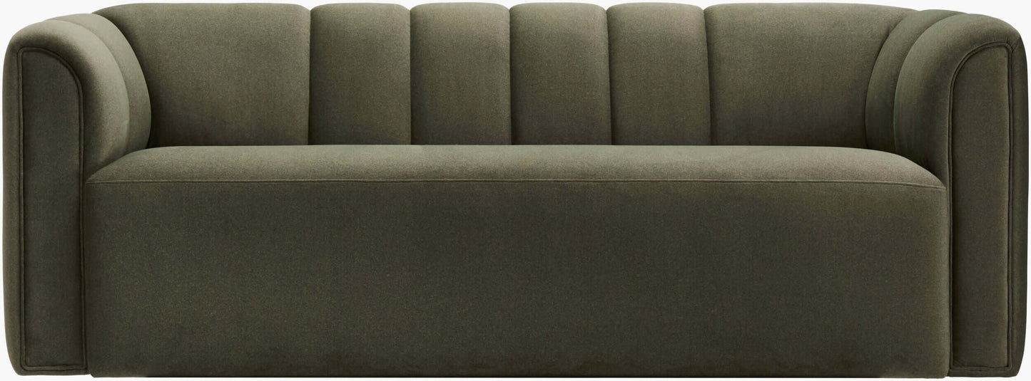 Dale GADL-001 32"H x 86"W x 37"D Sofa- front view with white background
