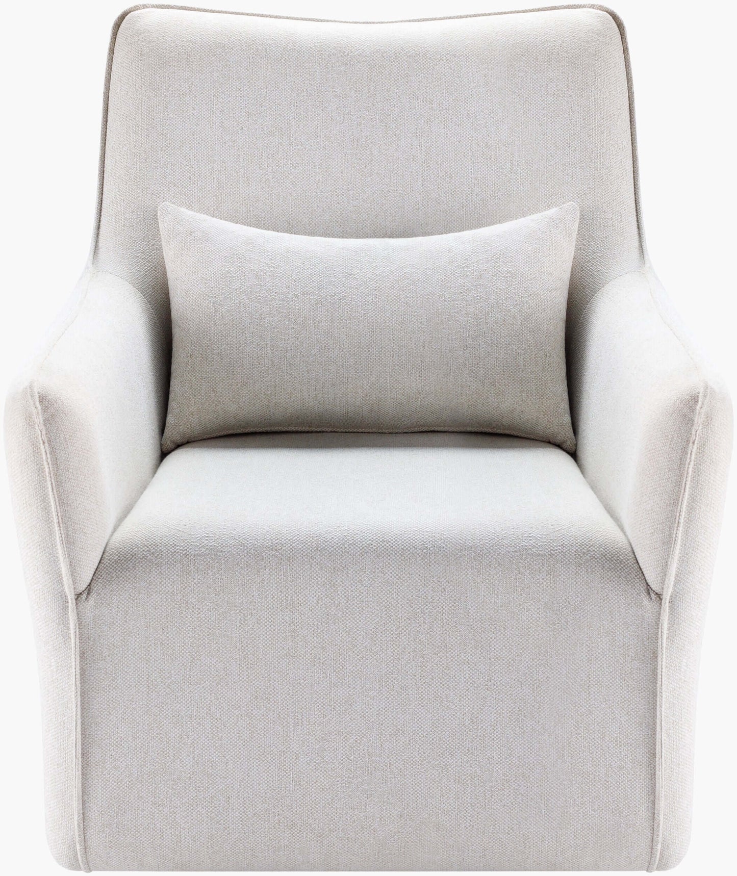 Hudson HUD-001 34"H x 26"W x 28"D Swivel Chair- front view with white background