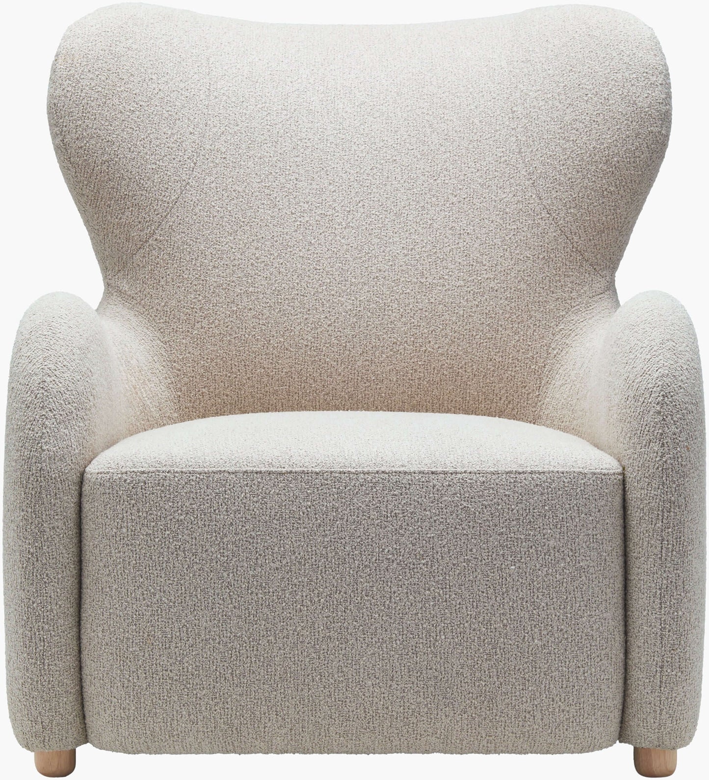 Jacqui JQU-001 37"H x 32"W x 36"D Accent Chair- front view with white background