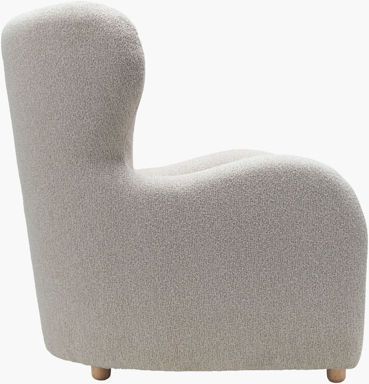 Jacqui JQU-001 37"H x 32"W x 36"D Accent Chair- side view