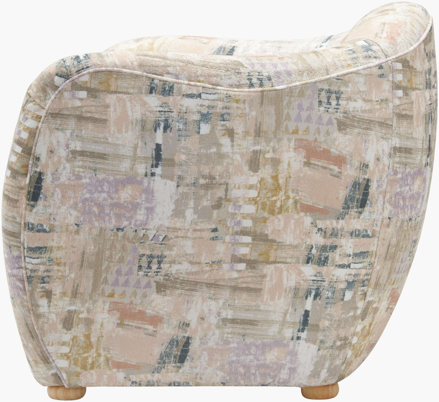 Julian JUA-001 30"H x 35"W x 31"D Accent Chair- side view