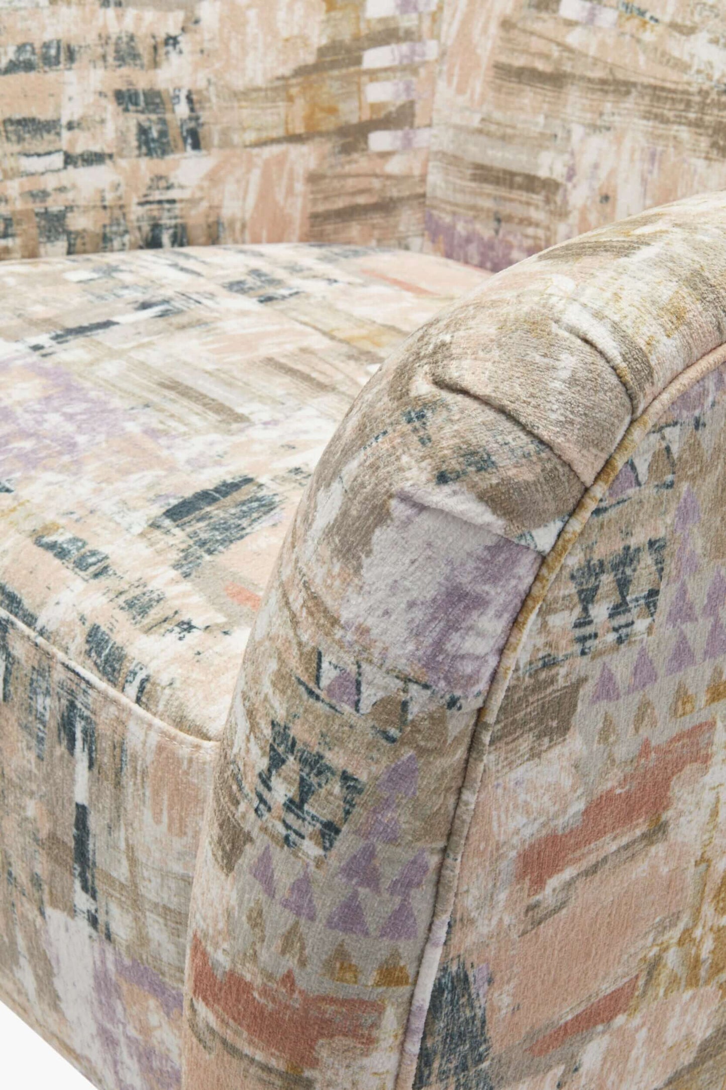 Julian JUA-001 30"H x 35"W x 31"D Accent Chair- zoomed in side view