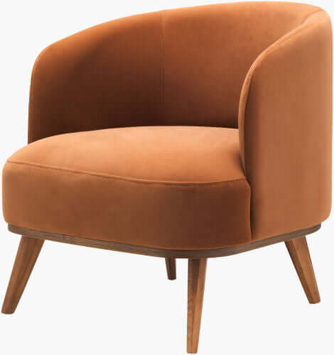 Megan MEGN-001 30"H x 28"W x 28"D Accent Chair- front view with white background