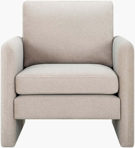 Niya NIYA-001 33"H x 31"W x 35"D Accent Chair- front view with white background